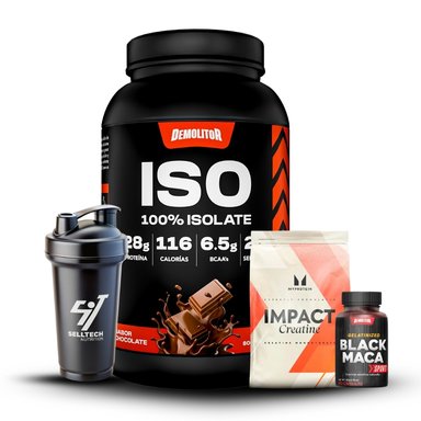 ISO 100% WHEY 2.3LB CHOCOLATE+CREATINA MYPROTEIN 250GR+MACA NEGRA SPORT 120 CAP