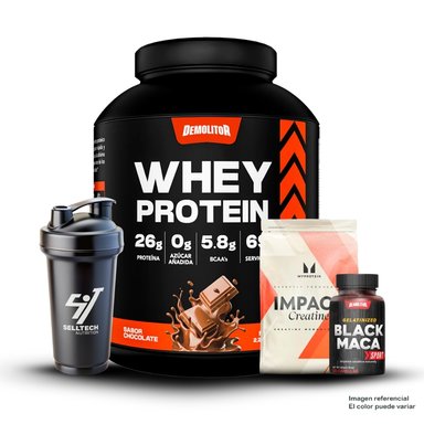 WHEY PROTEIN 5LB CHOCOLATE+CREATINA MYPROTEIN 250GR+MACA NEGRA SPORT 120 CAPS