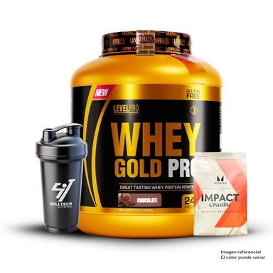 WHEY GOLD PRO 6.6LBS RICH CHOCOLATE+CREATINA MYPROTEIN 250GR+SHAKER