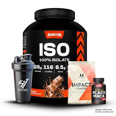ISO 100% WHEY 5LB CHOCOLATE+CREATINA MYPROTEIN 250GR+MACA NEGRA SPORT 120 CAPS