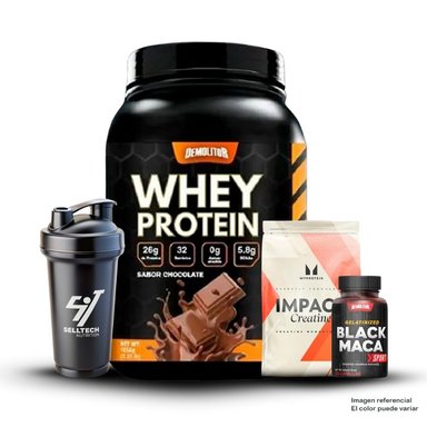 WHEY PROTEIN 2.3LB CHOCOLATE+CREATINA MYPROTEIN 250GR+MACA NEGRA SPORT 120 CAPS
