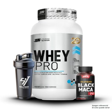 PACK WHEY PRO 1.1KG COOKIES AND CREAM+MACA NEGRA SPORT 120 CAPS