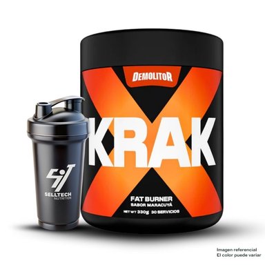 FAT BURN DEMOLITOR KRAK 330GR MARACUYA + SHAKER