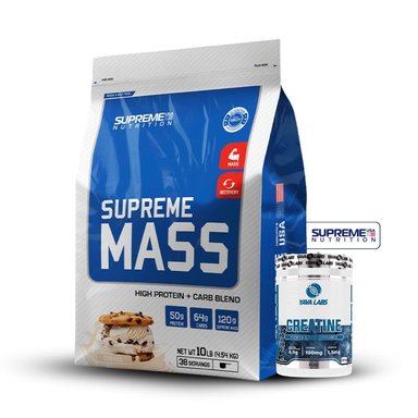 SUPREME MASS 10LB COOKIES+CREATINA YAVA LABS 300GR