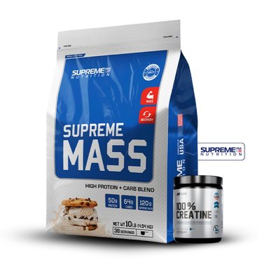SUPREME MASS 10LB COOKIES+CREATINA UNIVERSE NUTRITION 250GR