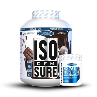 Iso Cfm Sure 5 lb Bluhealth Nutrition  Chocolate + Creatina 300gr