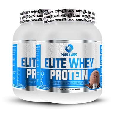 PROTEÍNA YAVA ELITE WHEY PROTEIN 1KG CHOCOLATE Y VAINILLA PACK X2
