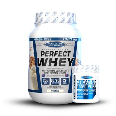 Perfect Whey 2 lb Bluhealth Nutrition  Cookies + Creatina 300gr