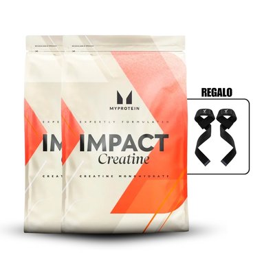 CREATINA MY PROTEIN 250GR PACK X2+STRAPS