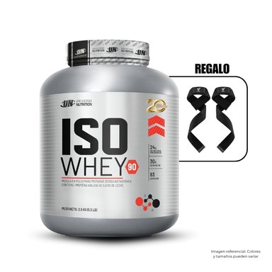 ISO WHEY 90 5.5LB VAINILLA+STRAPS