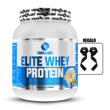 PROTEÍNA YAVA ELITE WHEY PROTEIN 1KG VAINILLA+STRAPS - 1