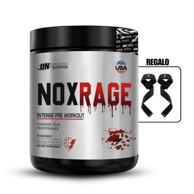 NOX RAGE 350GR CITRUS PUNCH+STRAPS