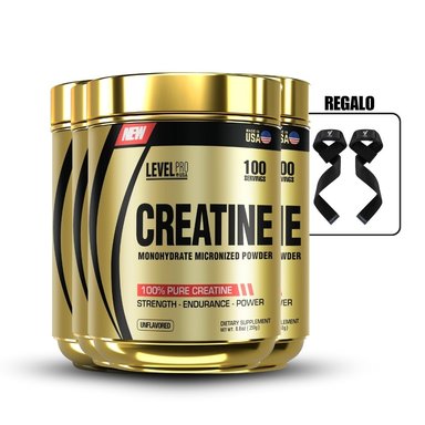 CREATINA MONOHIDRATA LEVEL PRO 250GR PACK X4