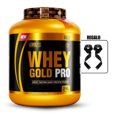 WHEY GOLD PRO 6.6LBS VANILLA CREME+STRAPS