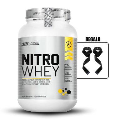 NITRO WHEY 1.1 KG VAINILLA+STRAPS