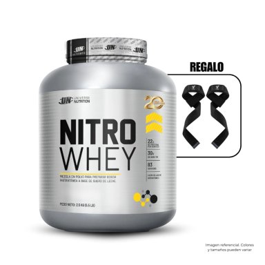 NITRO WHEY 5.5LB VAINILLA+STRAPS