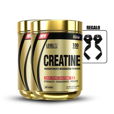 CREATINA MONOHIDRATA LEVEL PRO 250GR PACK X2