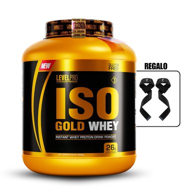 ISO GOLD WHEY 6.6LBS RICH CHOCOLATE+STRAPS