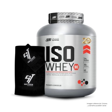 PROTEÍNA UNIVERSE NUTRITION ISO WHEY 90 5.5LB VAINILLA +TOALLA