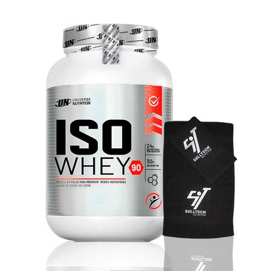 PROTEÍNA UNIVERSE NUTRITION ISOWHEY 90 1.1KG VAINILLA+TOALLA