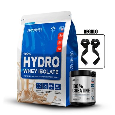 100% HYDRO WHEY ISOLATE VAINILLA 5.5LB+UNIVERSE NUTRITION 150GR+STRAPS