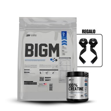 BIGM 5KG CHOCOLATE+UNIVERSE NUTRITION 150GR+STRAPS