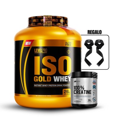 ISO GOLD WHEY 6.6LBS RICH CHOCOLATE+UNIVERSE NUTRITION 150GR+STRAPS