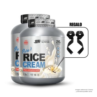 CREMA DE ARROZ UNIVERSE NUTRITION 2.5KG VAINILLA PACK X2