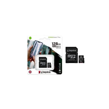 MEMORIA KINGSTON 128GB MICRO SD CANVAS SELECT PLUS CLASE 10 - 1