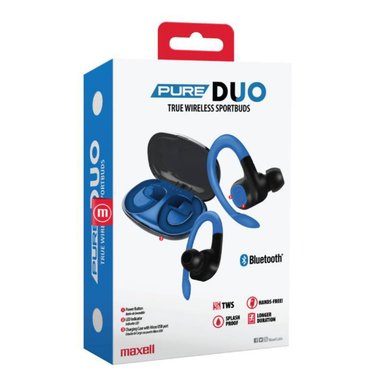 AUDÍFONOS MAXELL TRUE WIRELESS SPORTBUDS TWS EB-BTSTW BLUETOOTH - 1