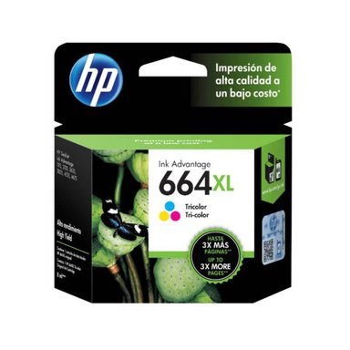 CARTUCHO HP 664XL (F6V30AL) TRICOLOR ORIGINAL