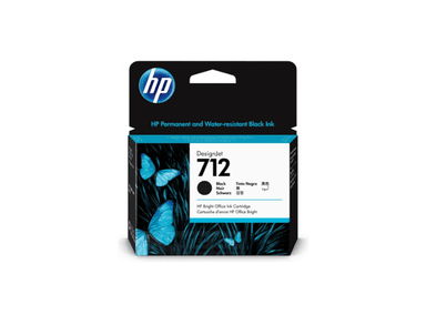 CARTUCHO HP 712 (3ED71A) NEGRO 80ML ORIGINAL - 1