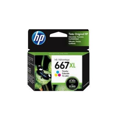 CARTUCHO HP 667XL (3YM80AL) TRICOLOR ORIGINAL