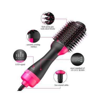 PEINE DE CABELLO IMPORTADO 3 EN 1 MULTIFUNCIONAL SECADOR ALISADOR Y ONDULADOR - 4