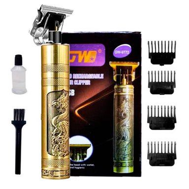 CORTADORA DE CABELLO Y BARBA GW-9772 PORTATIL MAQUINA RECORTADORA RECARGABLE