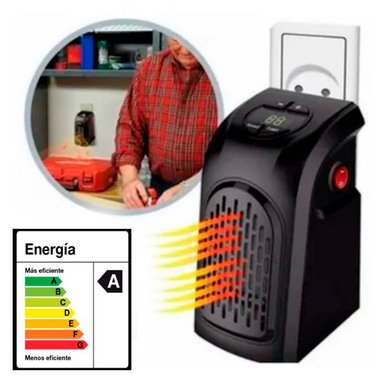 ESTUFA CALENTADOR CALEFACCIÓN ELÉCTRICO PORTÁTIL EL HOGAR