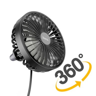 VENTILADOR PORTATIL HOCO ZP2 3 NIVELES AIRE AUTO USB - 2