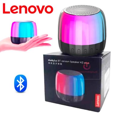 PARLANTE LENOVO ORIGINAL BLUETOOTH BOLSILLO K3 PLUS LUCES RGB - 1