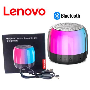 PARLANTE LENOVO ORIGINAL BLUETOOTH BOLSILLO K3 PLUS LUCES RGB - 3