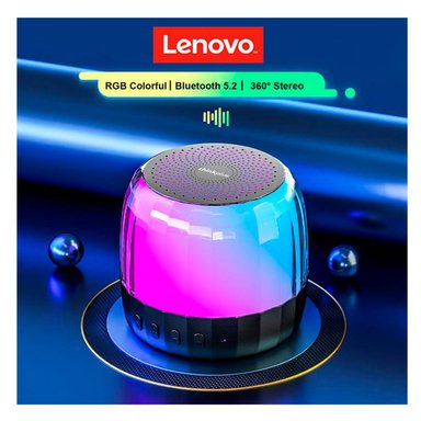PARLANTE LENOVO BLUETOOTH K3 PLUS ALTAVOZ LUCES RGB - 4