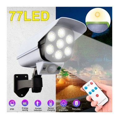 LÁMPARA KL-2178 BLANCO SOLAR SENSOR MOVIMIENTO RECARGABLE