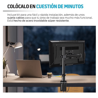 SOPORTE ESCRITORIO 17 A 32 PULGADAS RACK BASE PARA MONITOR INCLINABLE - 5