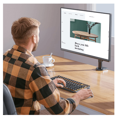 SOPORTE ESCRITORIO 17 A 32 PULGADAS RACK BASE PARA MONITOR INCLINABLE - 6