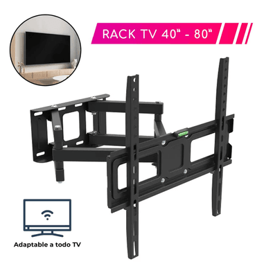 RACK SOPORTE 40 - 80 PULGADAS DOBLE BRAZO PARA TV - 1