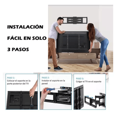 RACK SOPORTE 40 - 80 PULGADAS DOBLE BRAZO PARA TV - 3