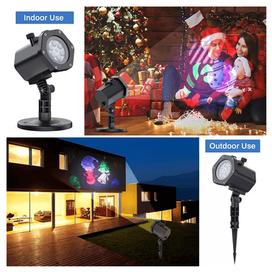 LUCES NEGRO NAVIDAD PROYECTOR GIRATORIO CON LED 12 DIAPOSITIVAS - 2