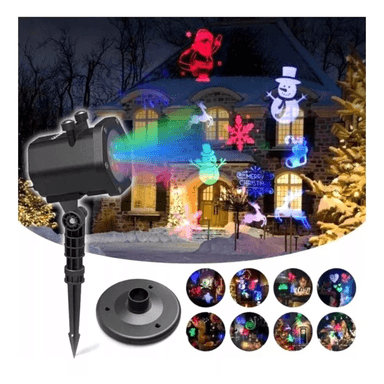 LUCES NEGRO NAVIDAD PROYECTOR GIRATORIO CON LED 12 DIAPOSITIVAS - 4