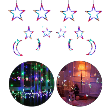 CORTINA LUCES MULTICOLOR NAVIDAD LED GUIRNALDA FIGURAS NAVIDAD CALIDA