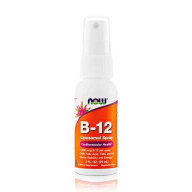 VITAMINA B 12 SPRAY LIPOSOMAL 1000MCG (59ML) - NOW FOODS