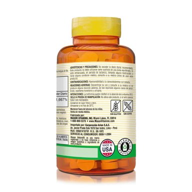 SUPLEMENTO MASON NATURAL B 12 1000 MCG 100 TABLETAS SUBLINGUALES - 3